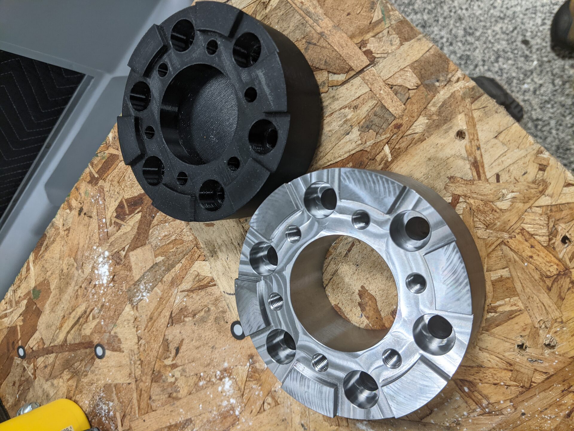 3D printed and machined crankshaft adapter